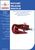 RATCHET RELEASE SHACKLE