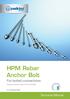 HPM Rebar Anchor Bolt. For bolted connections. Technical Manual. European Technical Approval ETA-02/0006. Version: Peikko Group 01/2015