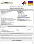 Material Safety Data Sheet