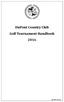 DuPont Country Club Golf Tournament Handbook 2016