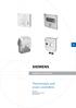 Building Technologies. Thermostats and room controllers. General Product range overview Thermostats