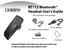 BT112 Bluetooth Headset User s Guide
