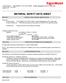 MATERIAL SAFETY DATA SHEET