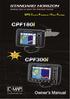 Color GPS Chart Plotters/Fish Finder. CPF180i CPF300i. Owner's Manual. CPF180i and CPF300i Page 3