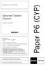 Paper P6 (CYP) Advanced Taxation (Cyprus) Friday 5 June 2015. Professional Level Options Module. Time allowed