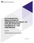 AUTHORISATION REGULATIONS OF AMSTERDAM UNIVERSITY OF APPLIED SCIENCES/ HOGESCHOOL VAN AMSTERDAM