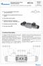 RPE3-04. Functional Description HA 4014 10/2010. Directional Control Valves Solenoid Operated. Replaces HA 4014 12/2007