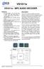 VS1011e. VS1011e - MP3 AUDIO DECODER. Features. Description VS1011
