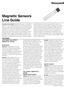 Magnetic Sensors Line Guide