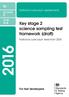 Key stage 2 science sampling test framework (draft)