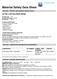 Material Safety Data Sheet