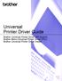 Universal Printer Driver Guide