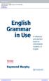 English Grammar in Use A reference