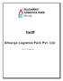 Tariff. Allcargo Logistics Park Pvt. Ltd.