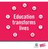 Education transforms lives