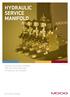 Hydraulic. Manifold ON/OFF ISOLATION CONTROL FOR TEST SYSTEMS AND HYDRAULIC ACTUATORS WHAT MOVES YOUR WORLD. Rev.-, October 2011