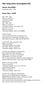 War song lyrics (incomplete list)