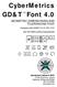 CyberMetrics. GD&T Font 4.0
