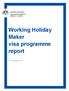 Working Holiday Maker visa programme report