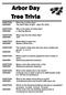 Arbor Day Tree Trivia