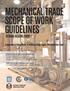 MECHANICAL TRADE SCOPE OF WORK GUIDELINES
