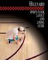 Hillyard. sports floor layout and lining guide