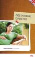 GESTATIONAL DIABETES. Diabete Gestazionale (Lingua Inglese)