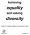 DERBY CITY COUNCIL S EQUALITY AND DIVERSITY POLICY