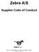 Zebra A/S Supplier Code of Conduct