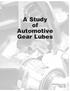 A Study of Automotive Gear Lubes
