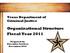 TEXAS DEPARTMENT OF CRIMINAL JUSTICE ORGANIZATIONAL STRUCTURE Table of Contents Page Number