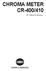 CHROMA METER CR-400/410. E Instruction Manual
