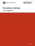 Tax policy making: a new approach