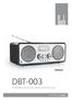 DBT-003 FM/DAB+ Radio with Bluetooth Receiver
