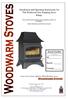 Installation and Operating Instructions for The Wildwood Free Standing Stove Range.