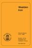 Wealden Iron. Second Series No.8 1988. Bulletin of the. Research Group ISSN 0266-4402
