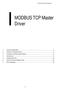 MODBUS TCP Master Driver