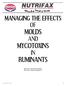 MANAGING THE EFFECTS OF MOLDS AND MYCOTOXINS IN RUMINANTS