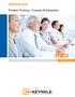 SERVICES. Product Training Courses & Schedules