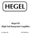Hegel H1 High End Integrated Amplifier