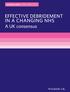 effective Debridement in a changing NHS A UK consensus