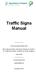 Traffic Signs Manual