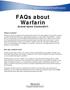 FAQs about Warfarin (brand name Coumadin )