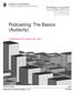Podcasting: The Basics (Audacity)