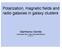 Polarization, magnetic fields and radio galaxies in galaxy clusters. Gianfranco Gentile Universiteit Gent / Vrije Universiteit Brussel (Belgium)