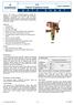 D A T A S H E E T. TX3 Thermo Expansion Valves. Alco Controls TX3. Features. Introduction. Description of bulb charges