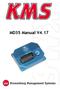 Contents. page. KMS MD35 manual Version 4.17.2 2