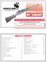 www.springfieldarmory.com SPRINGFIELD M1 GARAND TABLE OF CONTENTS