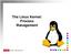 The Linux Kernel: Process Management. CS591 (Spring 2001)