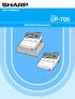 POS TERMINAL MODEL UP-700 INSTRUCTION MANUAL